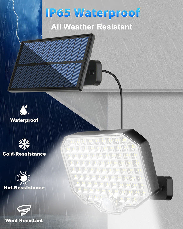 118Led solar energy garden wall light lighting outdoor with notion sensor